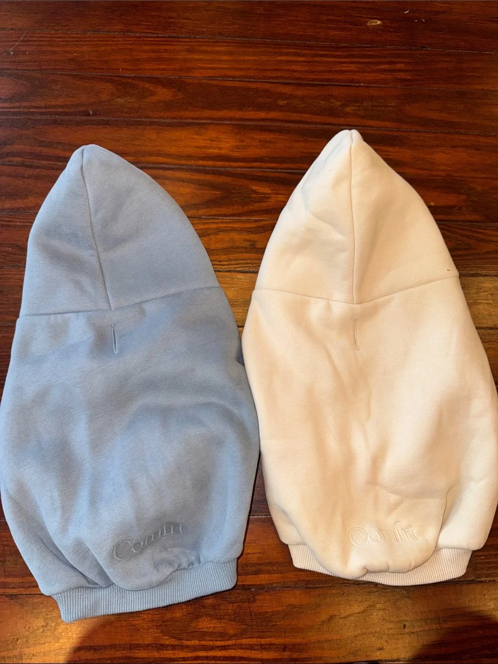 Dog Hooded Sweater in Light Gray or Cream